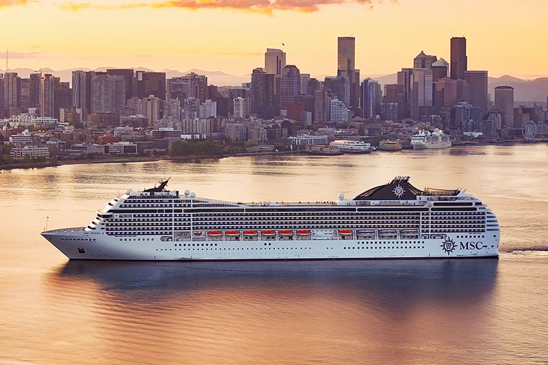 MSC Poesia in Seattle as First in Alaska Season