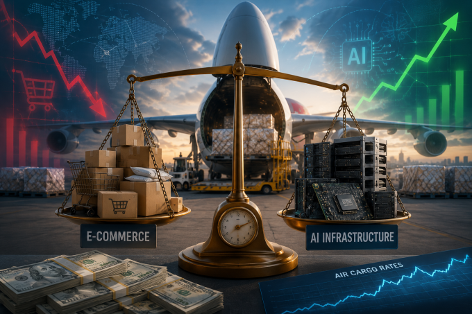 Middle East premium fades – but AI boom keeps air freight rates aloft ai image ai vs ecommerce