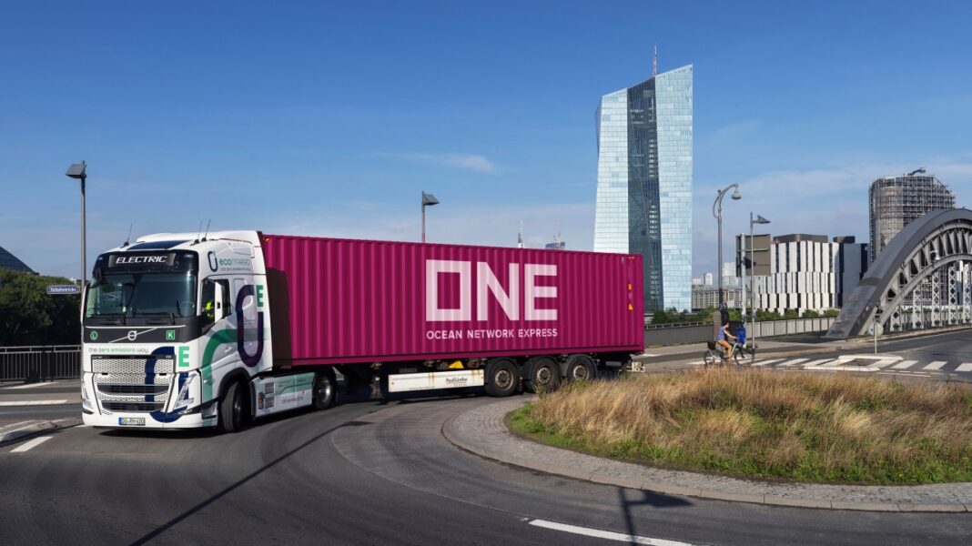 ONE and Solvay expand low-carbon inland logistics in Germany ONE magenda TRUCK for Low- Carbon Inland Logistics