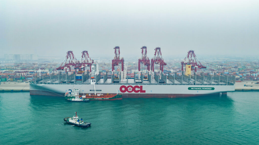 OOCL Wisdom completes first green methanol bunkering at Qingdao OOCL wisdom with bunker