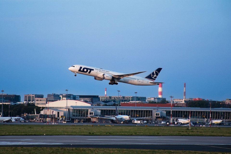 Lot Airlines aircraft at Warsaw Airport Wirestock Creators : Shutterstock.com shutterstock_2360213533