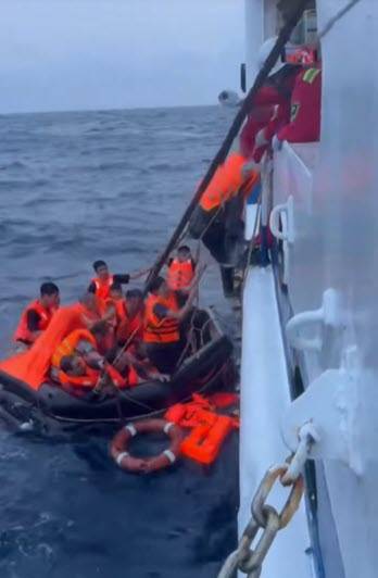 Rescuers Search For Survivors After Vessel Sinks In Rescuers Search For Survivors After Vessel Sinks In