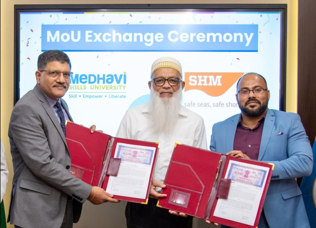 SHM Shipcare Signs MoU with Medhavi Skills University to Strengthen Maritime Skill Development SHM Shipcare Signs MoU with Medhavi Skills University to Strengthen Maritime Skill Development