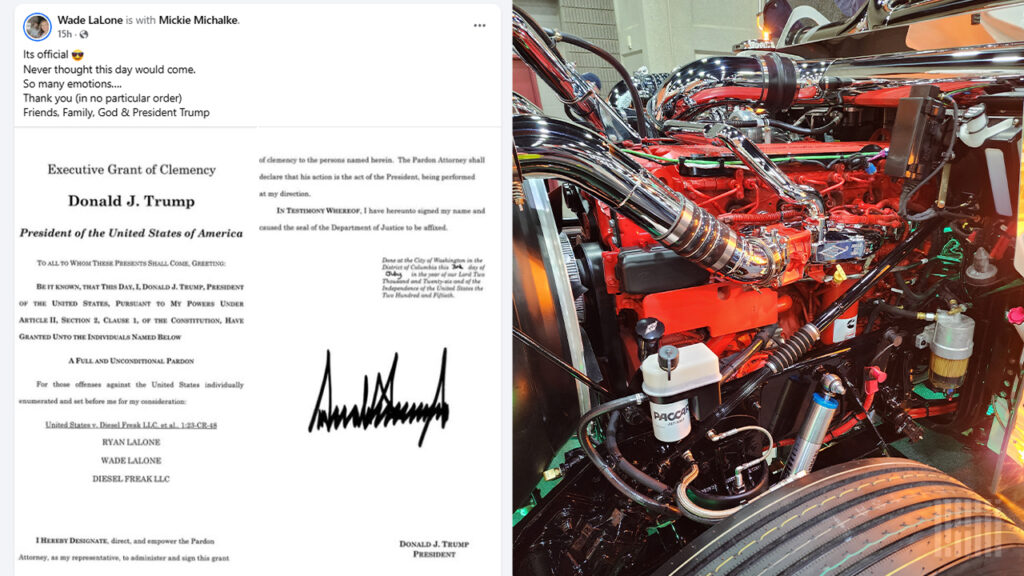 The prosecution and the pardon that ended the diesel wars