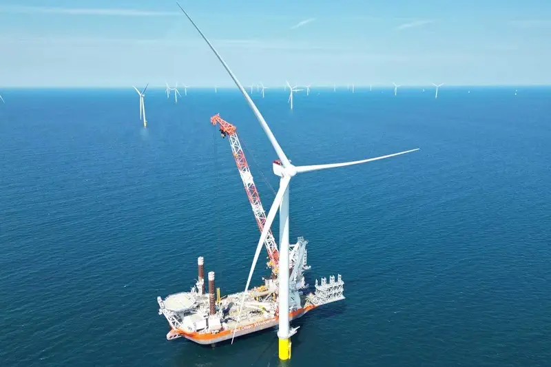 Thor Offshore Wind Farm's Turbine Installation Work Halfway Complete
