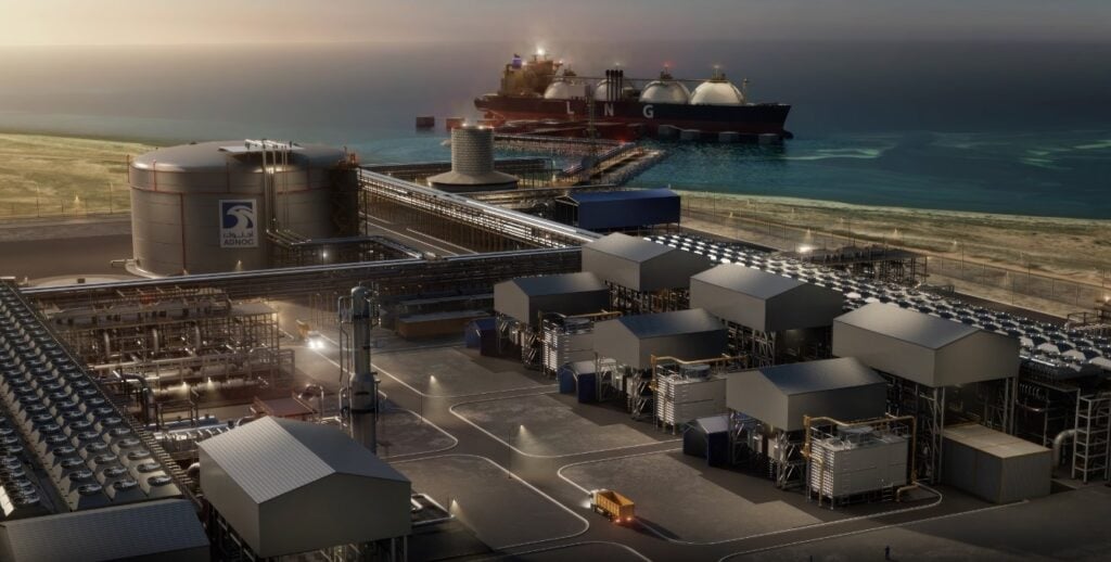 UAE’s giant LNG project lines up new deal as Inpex and ADNOC strengthen ties Rendering of the Ruwais LNG concept design; Source: ADNOC