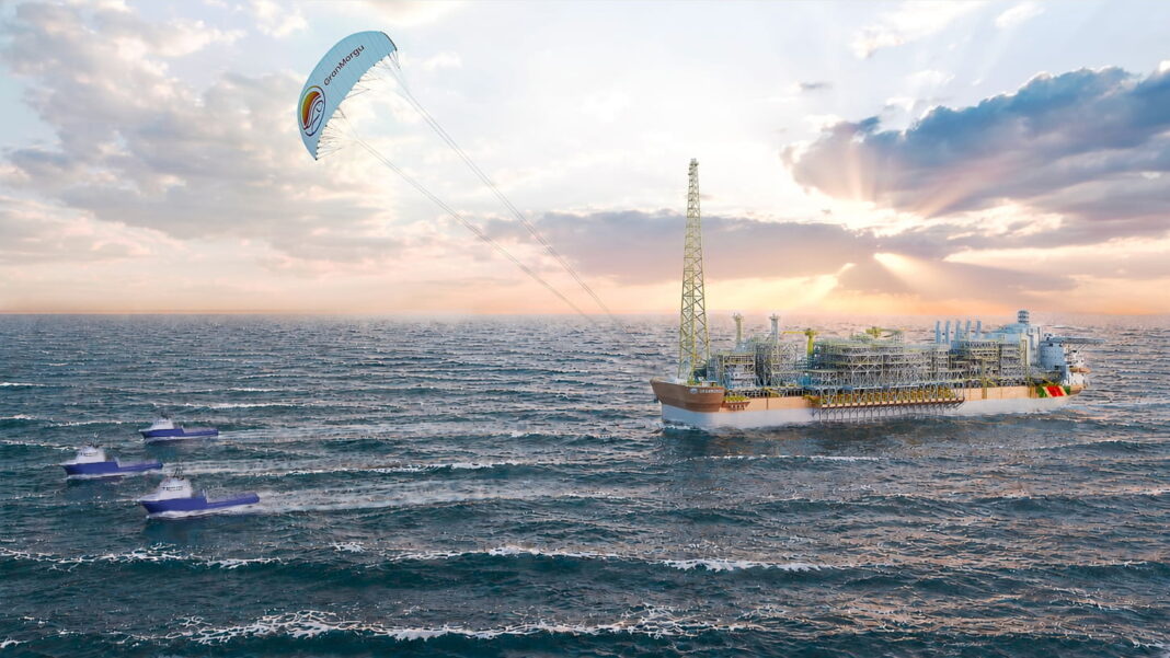 Wind-assisted towing on the cards for SBM Offshore’s Suriname-bound FPSO Visual SeaKite for FPSO GranMorgu; Source: SBM Offshore